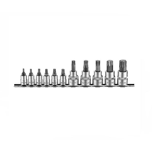Force - 1/4" Drive - Star Socket Bit - 11 Piece