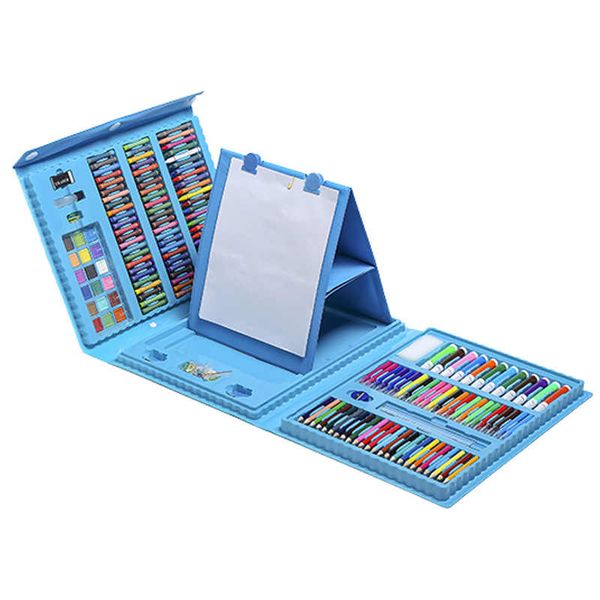 208 Pieces of Art Set With Easel - Blue