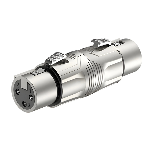 Roxtone RA3XFF XLR 3-Pin Female to Female Audio Adapter - Metal Body