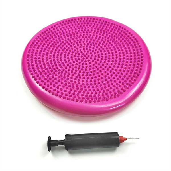 Red Pvc Yoga Balance Mat Inflatable Massage Cushion