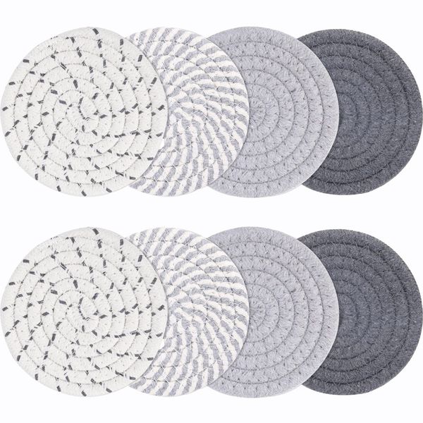 Drink Coasters with Holders 4 Colors Absorbent Coasters for Drinks - 8 Piece