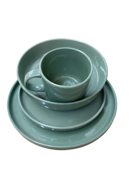 16 Piece Dinner Set Green