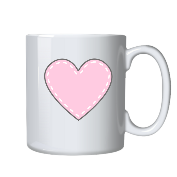 Pastel Pink Heart Birthday Christmas Gift Mug Cup 505