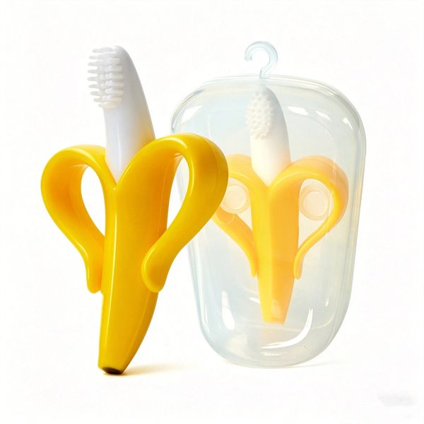 Baby Banana Silicone Teether Toothbrush (0+ Months)