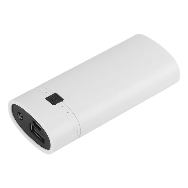DIY Power Bank Case Compatible with 2x18650 Batteries, White
