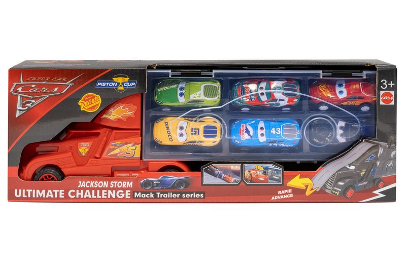 Cars Truck Character Set Red - 7 Piece