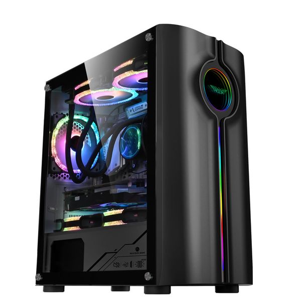 Armaggeddon Tron Holo-3 MicroATX Gaming Case - Black