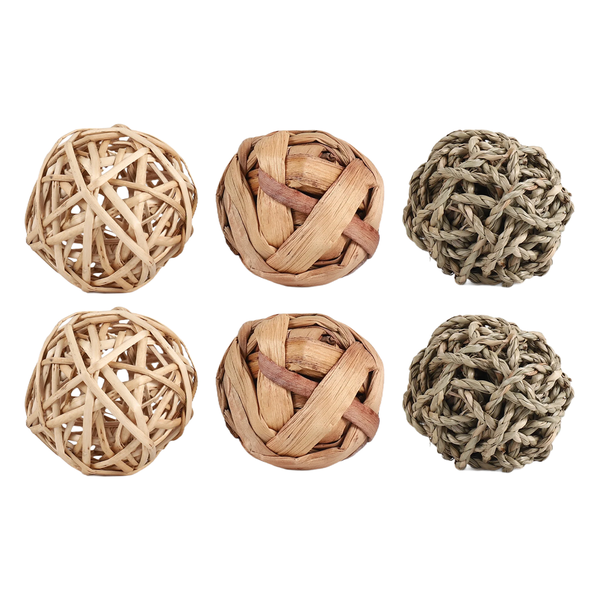 Pets Play Chew Toys for Bunny Rabbits Guinea Pigs Gerbils 6 Pack