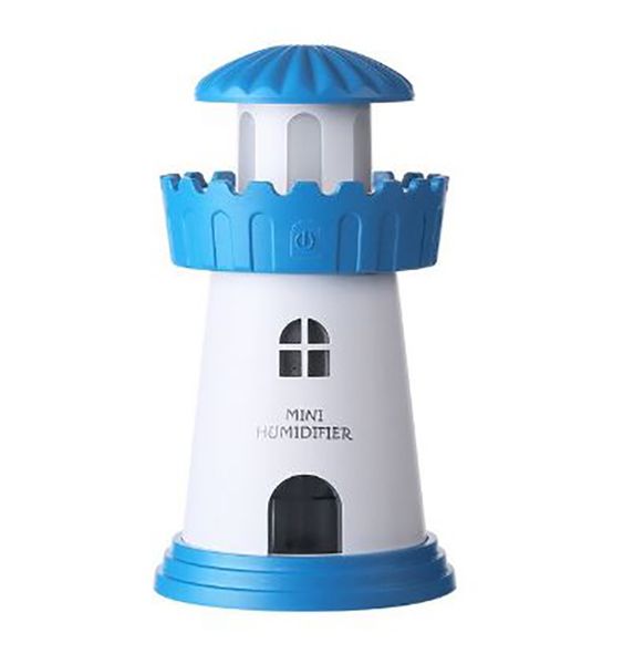 Portable Lamp Lighthouse Shaped Air Humidifier 150ml