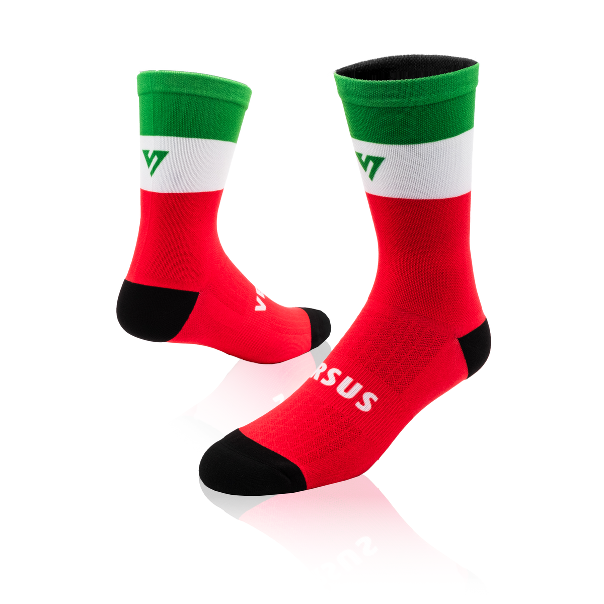 Versus Italy Flag Elite Socks Shop Today. Get it Tomorrow!