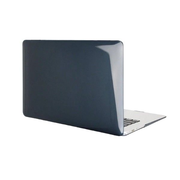 Crystal Clear Hard-shell Protective Case For MacBook Air M2 2022 - Black