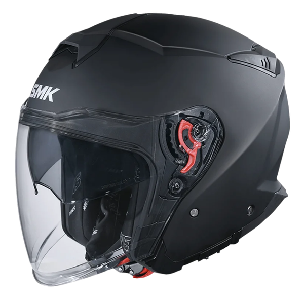 SMK GTJ Matte Black Helmet MA200