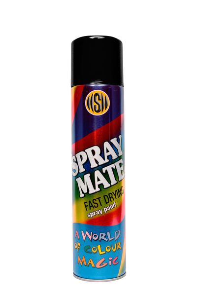 Spraymate Fast Drying Satin Black 250 ml