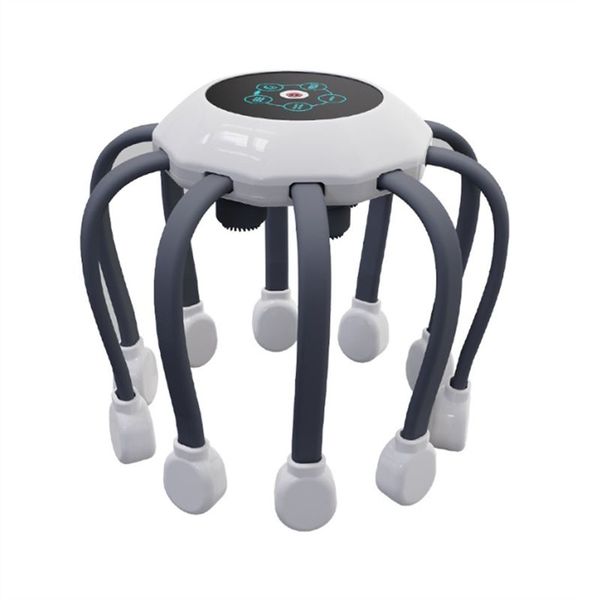 Electric Head Massager Octopus Scalp 5 Modes 14 Vibrating Contacts