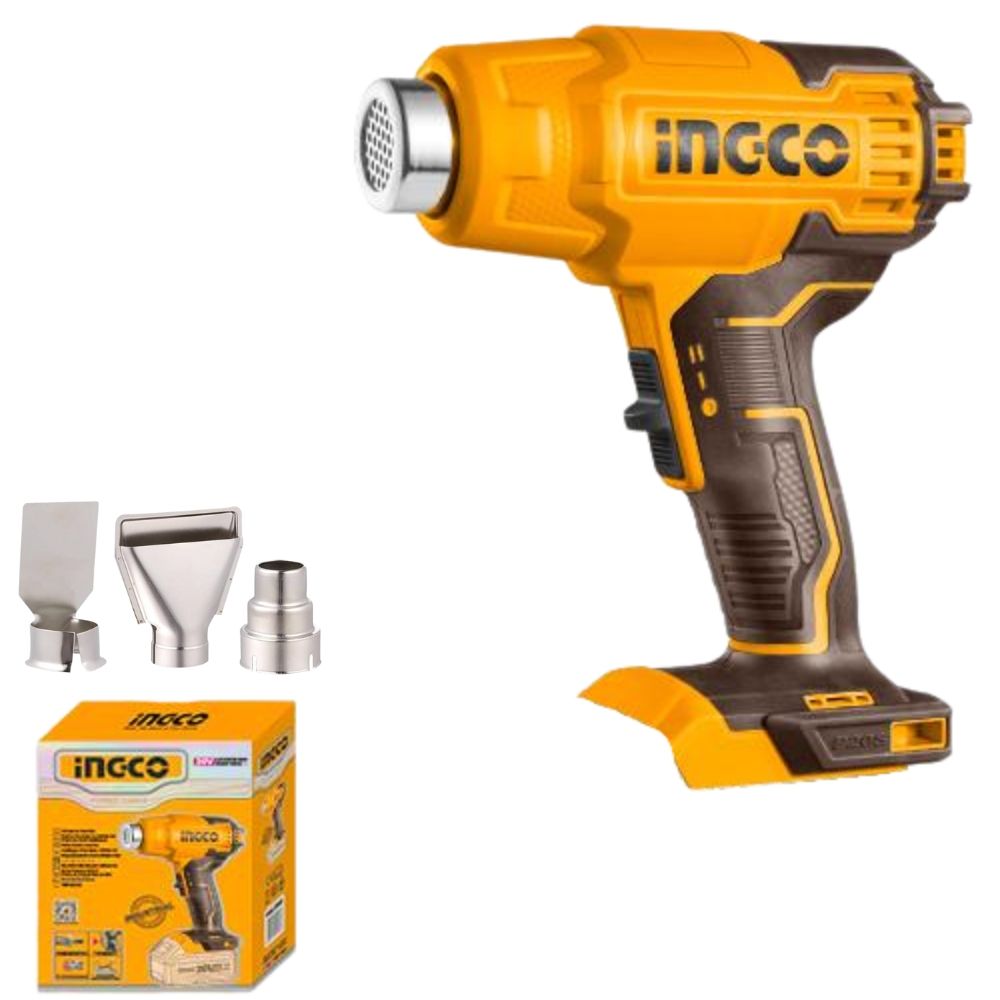 Ingco Cordless Heat Gun 20V with 3 Nozzle Shop Today. Get it