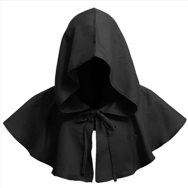 1Pc Death Cloak Hooded Cape Hat Cowl Hood Costume For Halloween Party