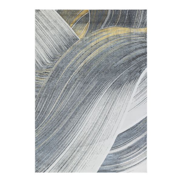 Elit Ribbon Grey Gold Rug