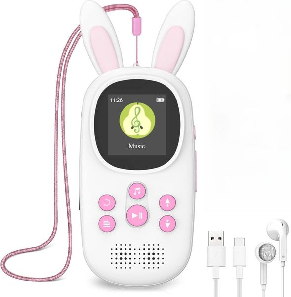 32GB MP3 Music Player Kids, with Bluetooth, Speaker, FM Radio, Recordings