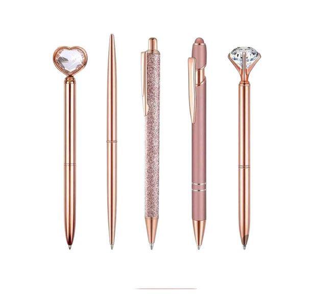 Universal Luxurious Ballpoint Pens - Set of 5 | 1.00mm Smooth Writing Pens