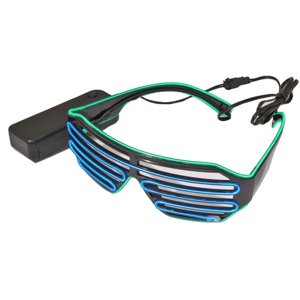 LED Lightup EL Neon DJ Party Sunglasses