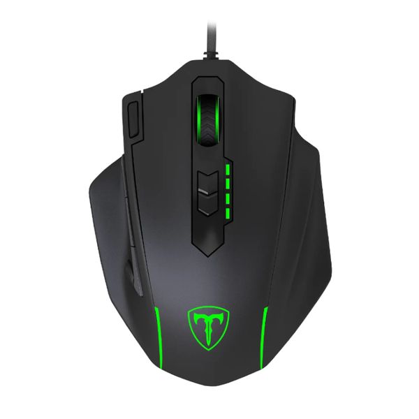 T-Dagger Major 8000DPI 10 Button RGB Backlit Gaming Mouse - Black