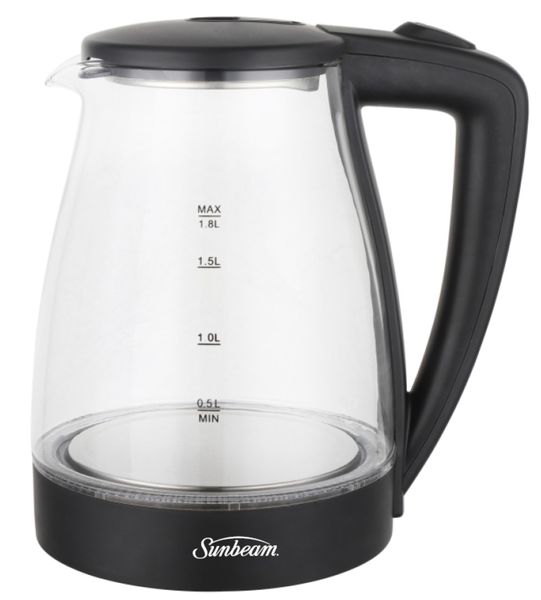 Sunbeam Black Glass 1.8 L Kettle Model Number SGK-8827