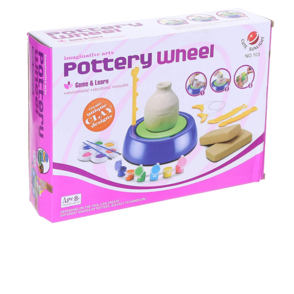 Pottery Wheel for Kids with Clay, Developing Artistic Skill and Talent