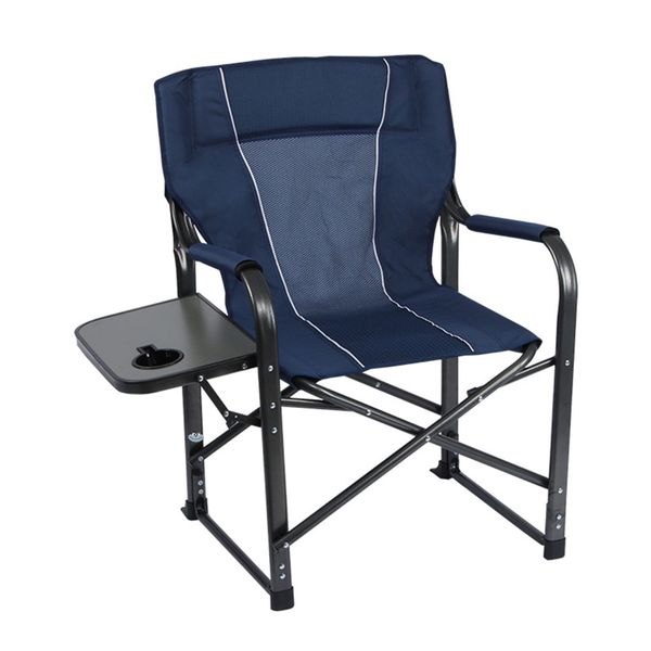 Outdoor Camping Folding Chair with Side Table