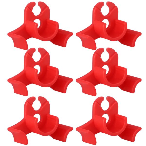 6 Pieces Red 90 Degree Plant Benders image