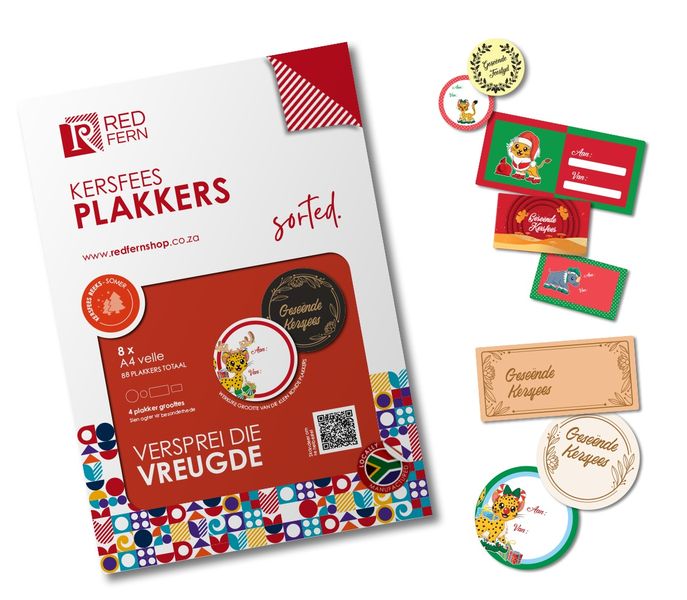 Redfern Christmas Gifting Self-Adhesive Label Pack Summer (Afrikaans)