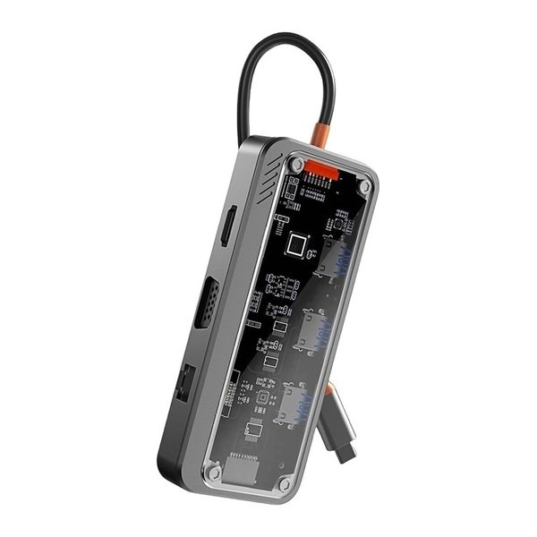 10-in-1 USB C Hub with PD, HDMI, VGA, Ethernet, 3 USB 3.0 Ports