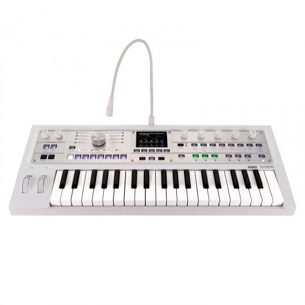 Korg microKORG 2 Advanced Synthesizer and Vocoder [Metallic White ]