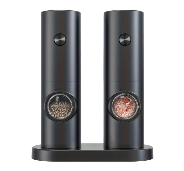 2-Pack Electric Intelligent Sensing Salt &amp; Pepper Grinder Set