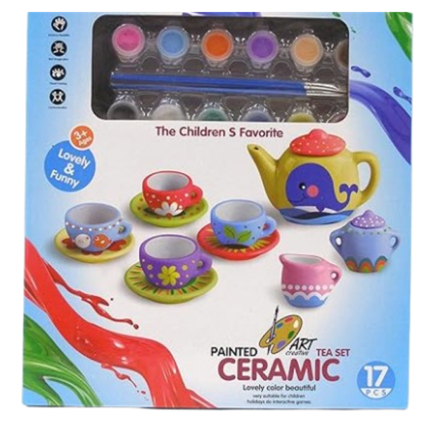 Teaset 17-Piece Painting Activity