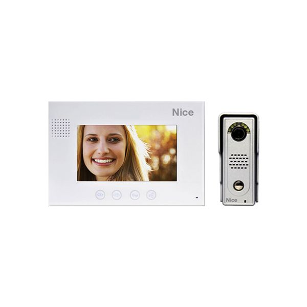 NICE 7" Colour Video Intercom Kit incl Die Cast Aluminium Gate Station