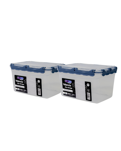 nuware Valencia Clip Deep Storage 4.3Lt (2 Pack)