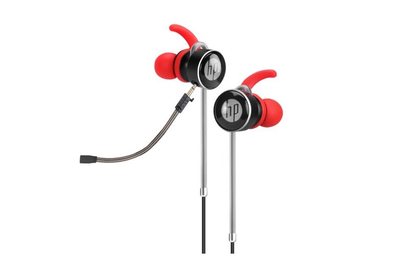 HP In-Ear MultiFunction Musical Earphones with Detachable Microphone - RED
