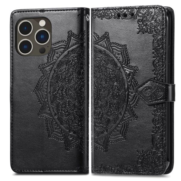 Leather Wallet Case Compatible With iPhone 14 Pro Max Flip Cover