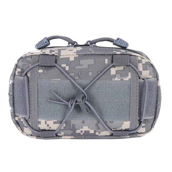 Outdoor Survival Military Tactical Molle Waist Bag Admin Map Pouch - ACU