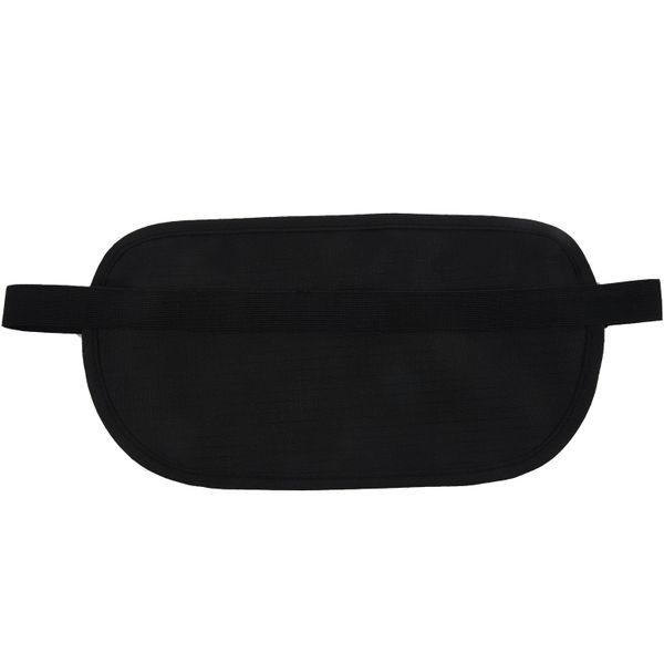 New Travel Waist Pouch for Passport Money Hidden Wallet Black