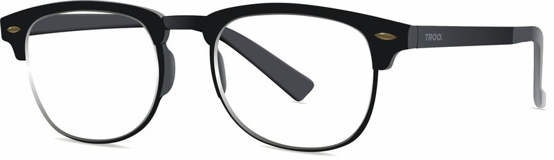 TROO Blue Light Blocking Halfrim Reading Glasses (Computer/Books/TV/Phone)