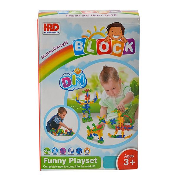 Building Blocks - Children's Toys - Disc Shape - Assorted Colours