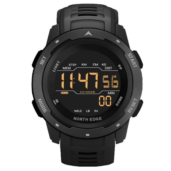 North Edge MARS Men's Outdoor TPU Strap Sports Digital Watch Red