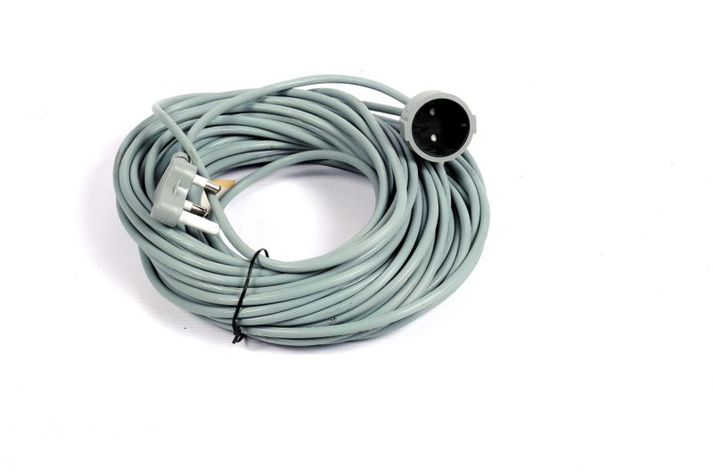 Extension Cord, Electric Cable 25m 1.0mm 10Amp - Grey - Lawnmower &amp; Trimmer