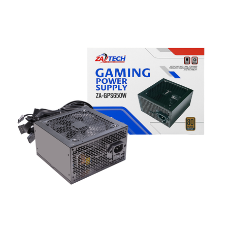 ZATECH 650W Gaming Power Supply - 80 Plus Bronze, High Efficiency PSU Image