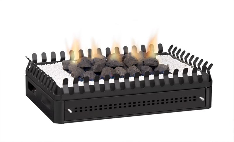 Double-Sided Universal Grate 800 Gas Fireplace