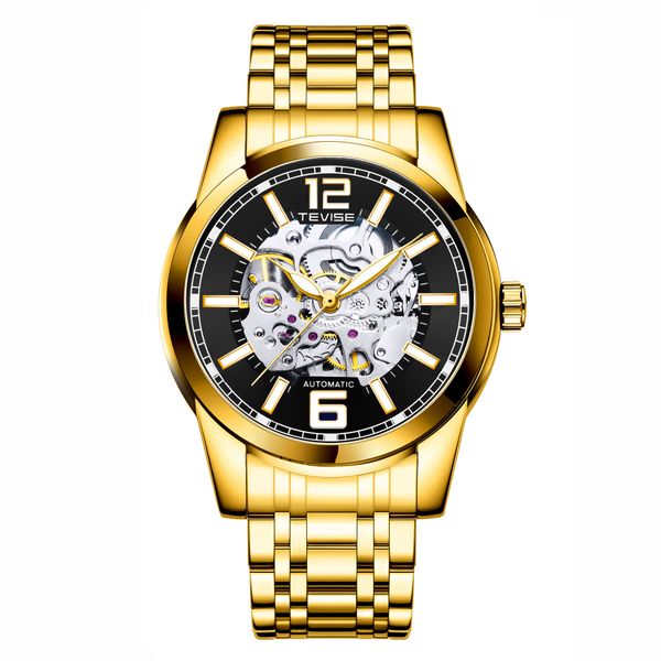 Twist Night Light Hollow Men's Watch Waterproof Steel Strip Fashion F