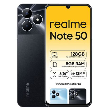 スマートフォン本体 Realm Note 50 3GB/64GB Black Realme Note 50 Dual SIM 64GB ROM + 3GB RAM (GSM ONLY | NO
