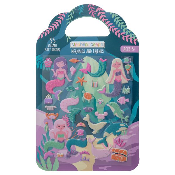 Stephen Joseph Reusable Puffy Stickers Mermaid