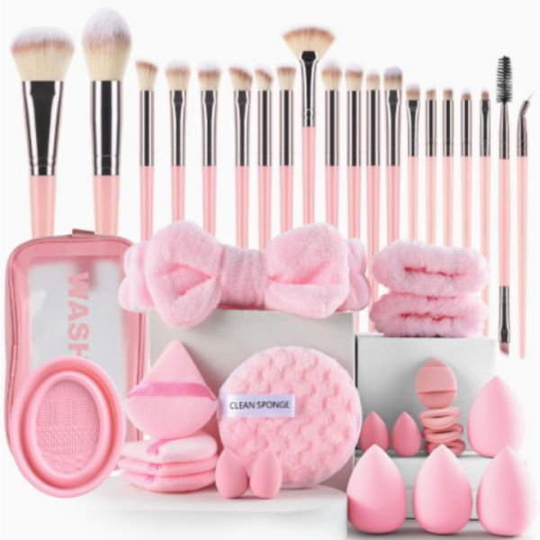 Bestby - 42-Piece Professional Makeup Brush Set with Beauty Tools